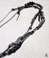 NARROW ROPE LEATHER MIX