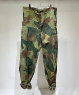 50s BELGIAN ARMY BRUSH STROKE CAMO TROUSERS DEAD STOCK