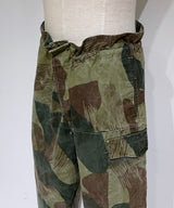 50s BELGIAN ARMY BRUSH STROKE CAMO TROUSERS DEAD STOCK