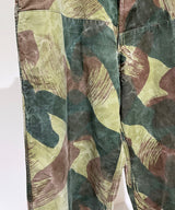 50s BELGIAN ARMY BRUSH STROKE CAMO TROUSERS DEAD STOCK