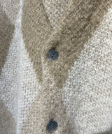 MOHAIR CARDIGAN natural argyle