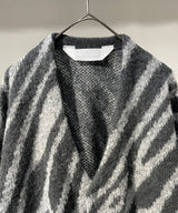 MOHAIR CARDIGAN zebra