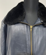 70/80's FRENCH AIR FORCE LEATHTER PILOT JACKET-C