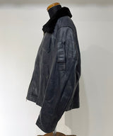 70/80's FRENCH AIR FORCE LEATHTER PILOT JACKET-C
