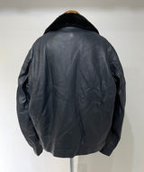 70/80's FRENCH AIR FORCE LEATHTER PILOT JACKET-C