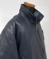 70/80's FRENCH AIR FORCE LEATHTER PILOT JACKET-C