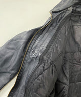 70/80's FRENCH AIR FORCE LEATHTER PILOT JACKET-C