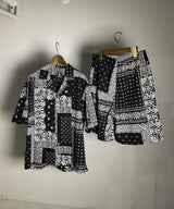 髑髏 bandana S/S shirt M