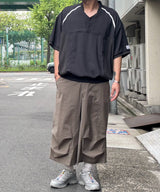 Mesh Linen Baseball Shirt