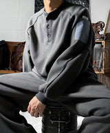 Modern Thermal Henley Neck