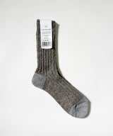 Recycled Wool Heavyweight Ribbed Socks
