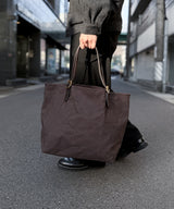 CANVAS×LEATHER TRAVEL TOTE BAG