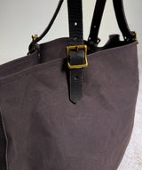 CANVAS×LEATHER TRAVEL TOTE BAG
