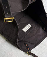 CANVAS×LEATHER TRAVEL TOTE BAG