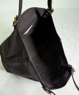 CANVAS×LEATHER TRAVEL TOTE BAG