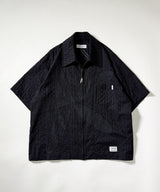 odd FLOWER ZIP SHIRT