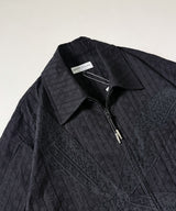 odd FLOWER ZIP SHIRT