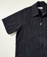 odd FLOWER ZIP SHIRT