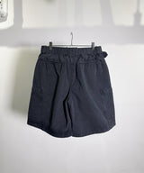 BLACK TWILL CARGO SHORTS(LIGHT WEIGHT MOLESKIN)