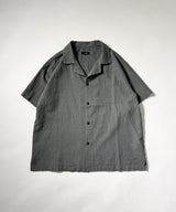 LINEN OPEN COLLAR SHIRT