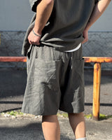LINEN HAREM SHORT PANTS