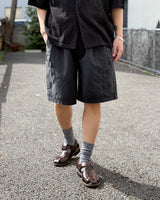 BLACK TWILL CARGO SHORTS(LIGHT WEIGHT MOLESKIN)