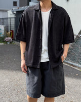 WASHI OPEN COLLAR SHIRT KNIT