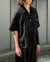 odd FLOWER ZIP SHIRT