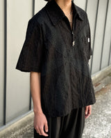 odd FLOWER ZIP SHIRT