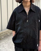 odd FLOWER ZIP SHIRT