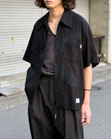 odd FLOWER ZIP SHIRT