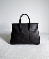 LEATHER SADDLE TOTE BAG