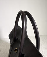 LEATHER SADDLE TOTE BAG