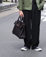 LEATHER SADDLE TOTE BAG
