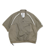 Mesh Linen Baseball Shirt