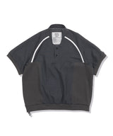 Mesh Linen Baseball Shirt