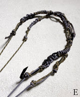 NARROW ROPE LEATHER MIX