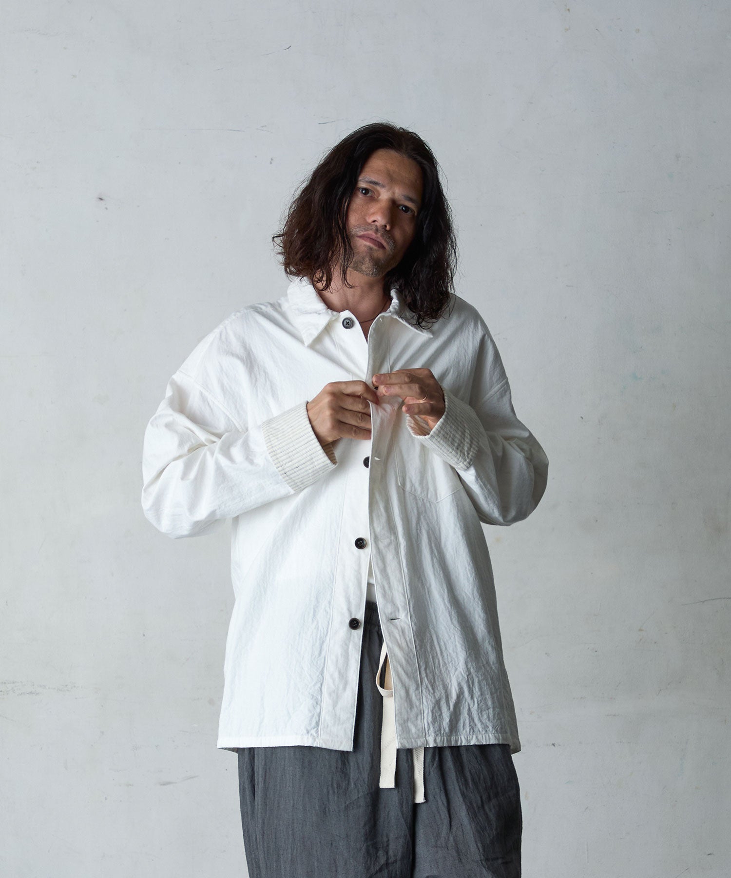 エゴトリッピング　プロパガンダ　ロングシャツ　ホワイト　48 ロングシャツ ホワイト – shop ubusuna