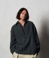 EGO TRIPPING / BREBREEZE エゴトリッピング スキッパーシャツ プルオーバーシャツ ストライプシャツ