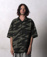 EGO TRIPPING / LIGHTNINGSHIRT short sleeve エゴトリッピング ライトニングシャツ 総柄シャツ