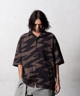 EGO TRIPPING / LIGHTNINGSHIRT short sleeve エゴトリッピング ライトニングシャツ 総柄シャツ