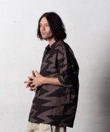 EGO TRIPPING / LIGHTNINGSHIRT short sleeve エゴトリッピング ライトニングシャツ 総柄シャツ