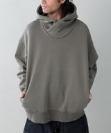 COWL-WOOL SWEATPARKA