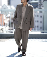 BOXY DB BLAZER / DOUBLE PLEAT TROUSERS