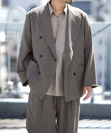 BOXY DB BLAZER / DOUBLE PLEAT TROUSERS