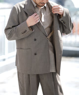 BOXY DB BLAZER / DOUBLE PLEAT TROUSERS