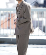 BOXY DB BLAZER / DOUBLE PLEAT TROUSERS