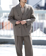 BOXY DB BLAZER / DOUBLE PLEAT TROUSERS
