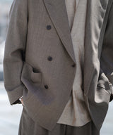 BOXY DB BLAZER / DOUBLE PLEAT TROUSERS