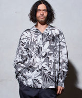 EGO TRIPPING エゴトリッピング / FLORAL LACE SHIRT L/S フローラルレースシャツL/S 花柄シャツ レースシャツ 柄シャツ